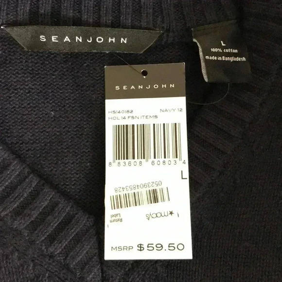 Sean John Colorblock Sweater Size L - Picture 5 of 5